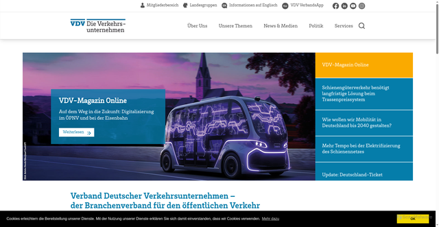 Security scan screenshot of https://www.vdv.de/