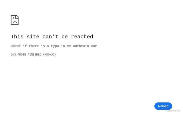 Security scan screenshot of https://mv.outbrain.com/