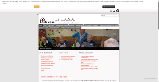 Security scan screenshot of https://www.lacasaschio.it/