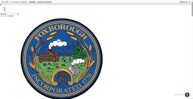 Security scan screenshot of https://www.foxboroughma.gov/