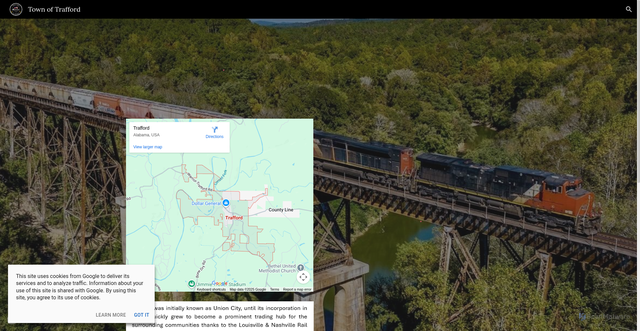 Security scan screenshot of https://traffordal.gov/