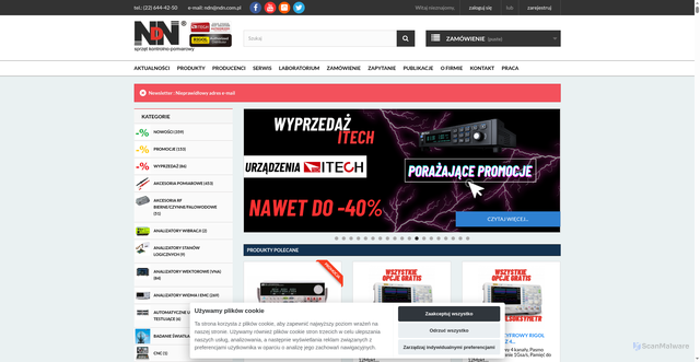 Security scan screenshot of https://ndn.com.pl