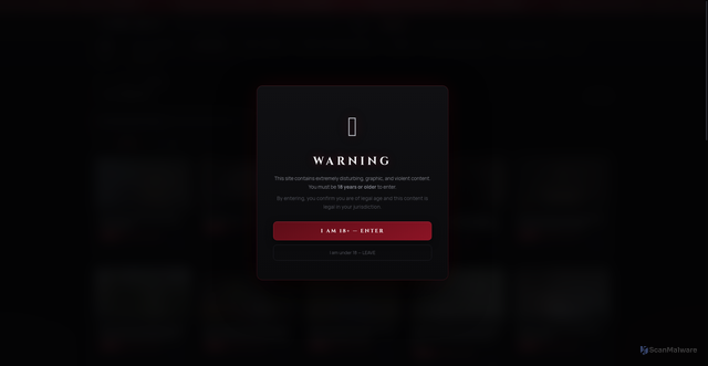 Security scan screenshot of https://gore.best/category/accidents