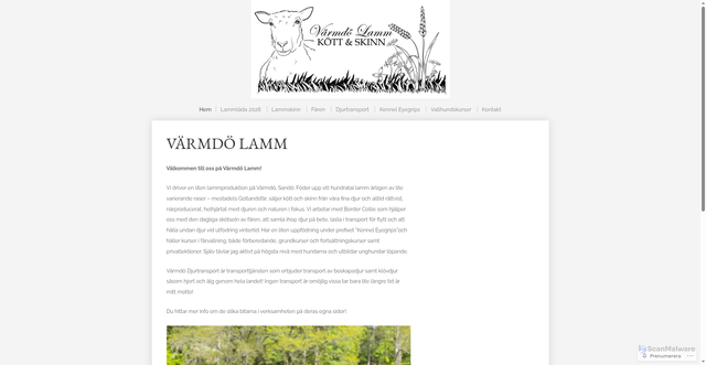 Security scan screenshot of https://www.varmdolamm.se