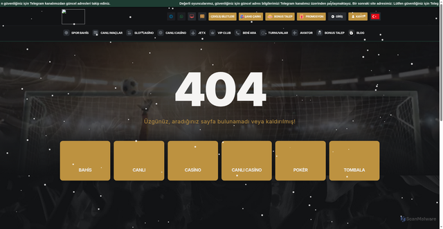 Security scan screenshot of https://casinoewa695.casino/playgame/18630