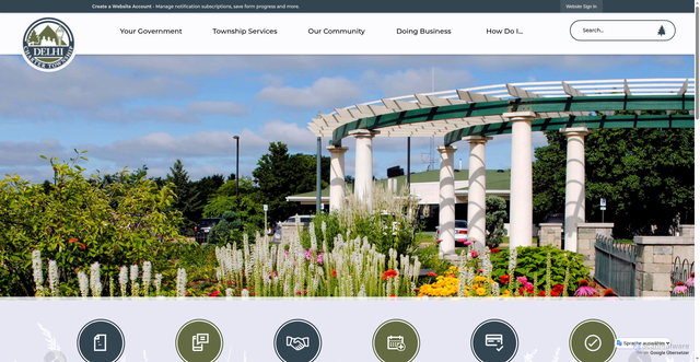 Security scan screenshot of https://www.delhitownshipmi.gov/