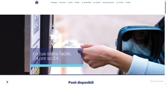 Security scan screenshot of https://www.firenzeparcheggi.it
