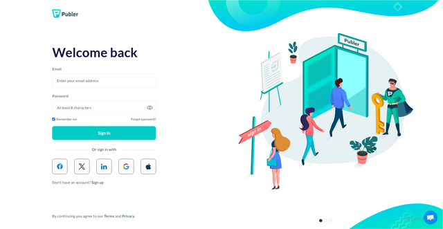 Security scan screenshot of https://app.publer.com