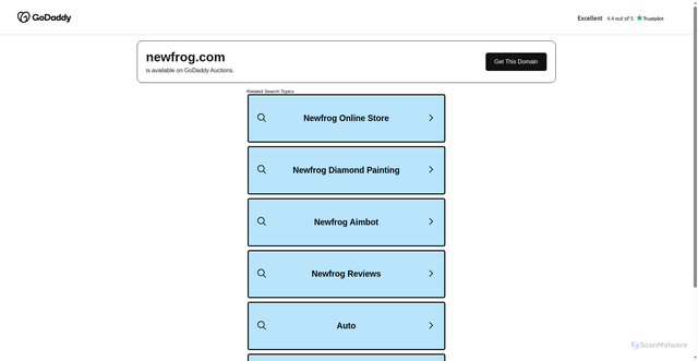 Security scan screenshot of api.aws.parking.godaddy.com