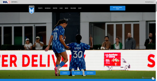 Security scan screenshot of https://www.dcpowerfootballclub.com/