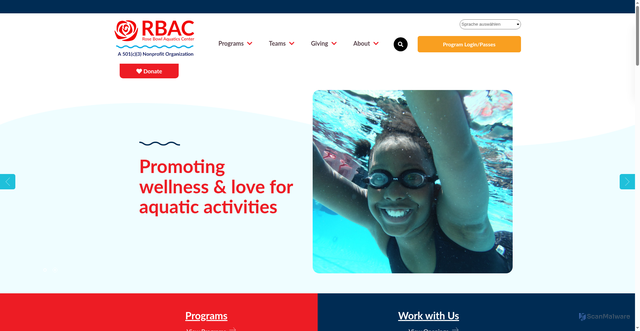 Security scan screenshot of https://rosebowlaquatics.org/