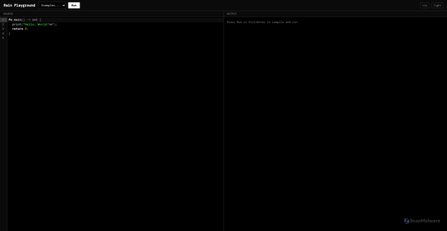 Security scan screenshot of https://rain-playground.pages.dev/