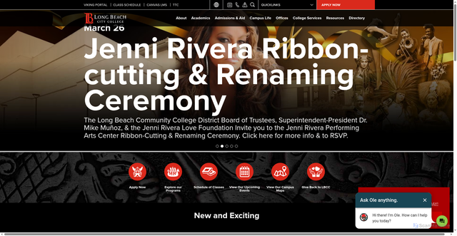 Security scan screenshot of https://www.lbcc.edu