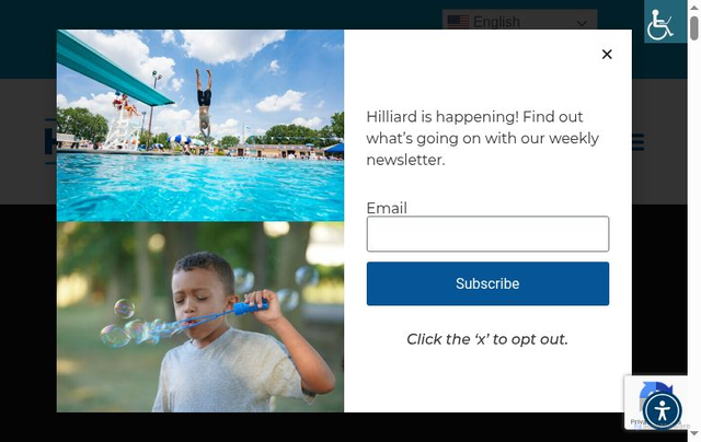 Security scan screenshot of https://hilliardohio.gov/