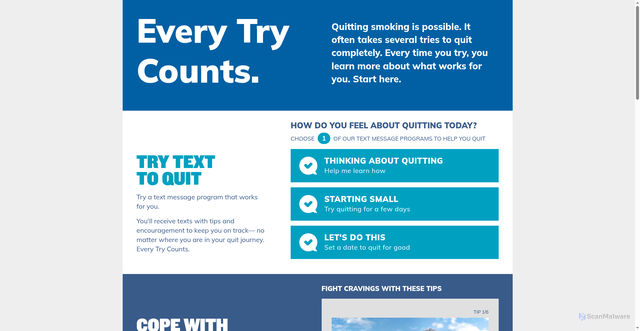 Security scan screenshot of https://everytrycounts.betobaccofree.hhs.gov/