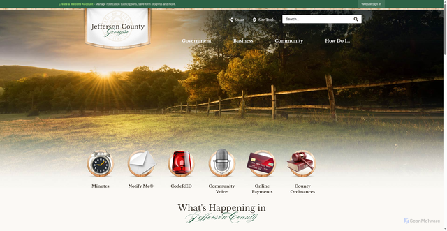Security scan screenshot of https://jeffersoncountyga.gov/