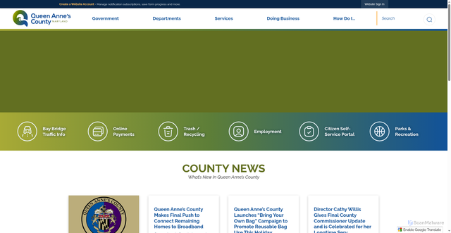 Security scan screenshot of https://www.qac.org/