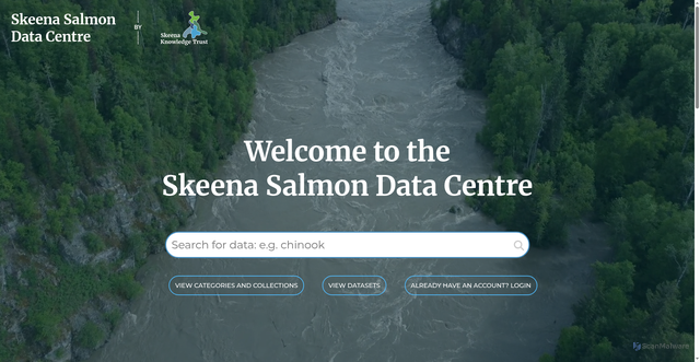 Security scan screenshot of https://data.skeenasalmon.info