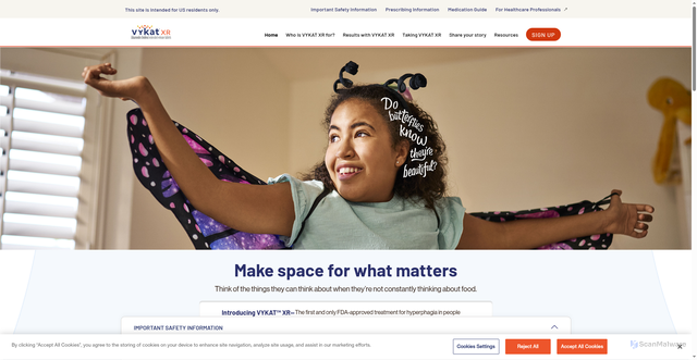 Security scan screenshot of https://vykatxr.com
