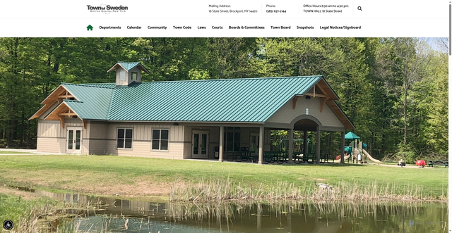 Security scan screenshot of https://www.townofswedenny.gov/