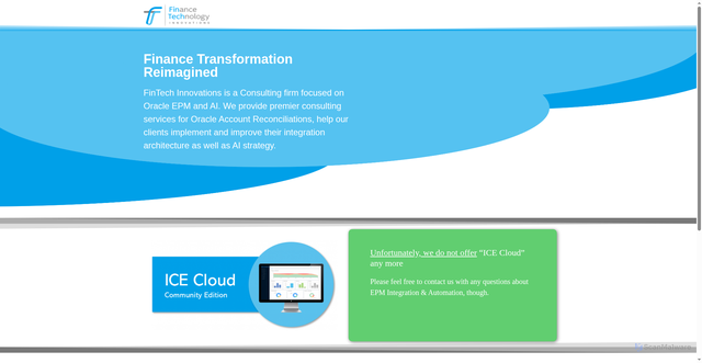 Security scan screenshot of https://www.fintechinnovations.com/
