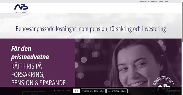 Security scan screenshot of https://nordicinsurance.se