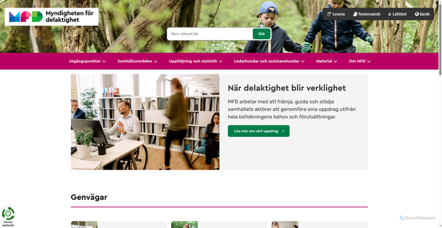 Security scan screenshot of https://www.mfd.se