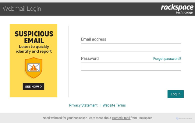 Security scan screenshot of https://apps.rackspace.com/