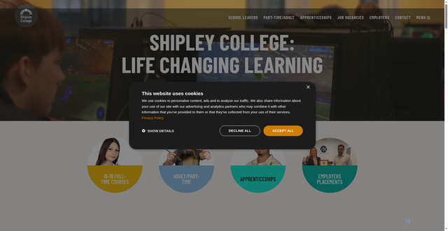 Security scan screenshot of https://www.shipley.ac.uk/