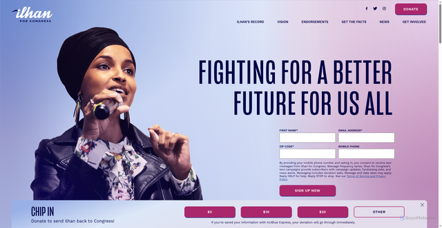 Security scan screenshot of https://ilhanomar.com/
