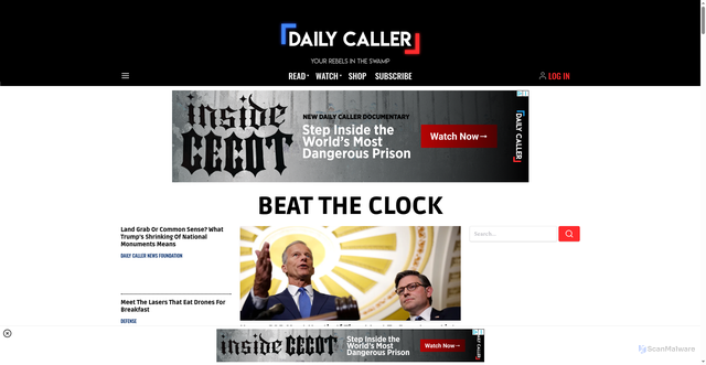 Security scan screenshot of https://cdn01.dailycaller.com