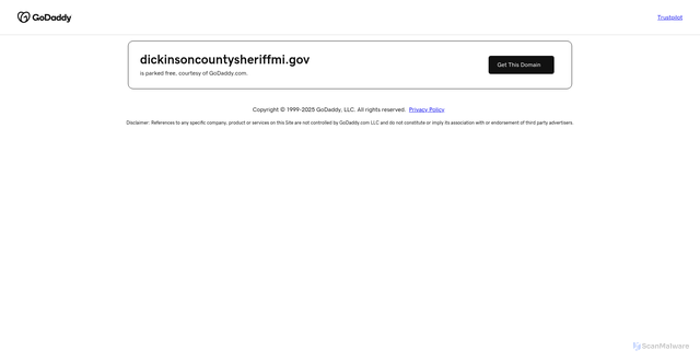 Security scan screenshot of https://dickinsoncountysheriffmi.gov/