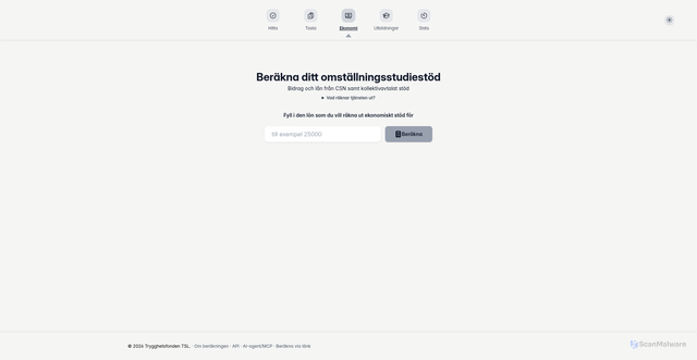 Security scan screenshot of https://berakningssnurran.se