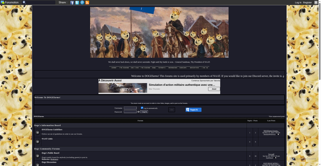 Security scan screenshot of https://dogefarms.goodforum.net/