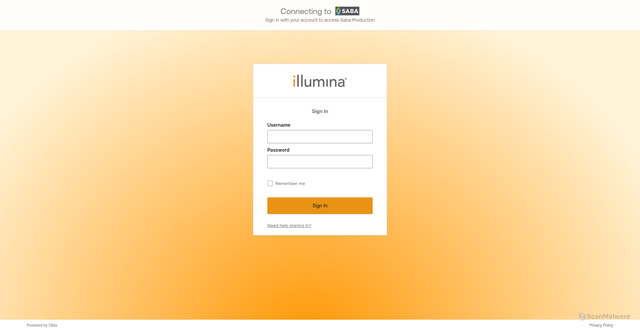 Security scan screenshot of https://illumina.sabacloud.com