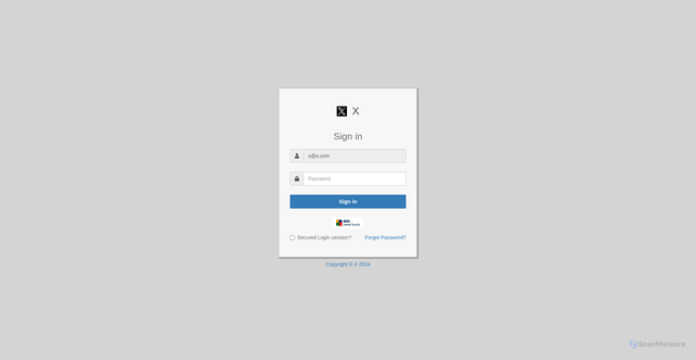 Security scan screenshot of https://yogisandyoginis.com/zpwll.html#x@x.com