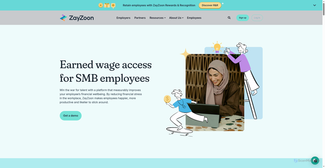 Security scan screenshot of https://www.zayzoon.com