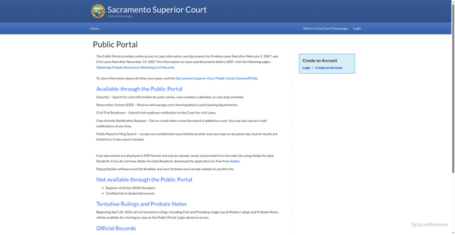Security scan screenshot of https://prod-portal-sacramento-ca.journaltech.com