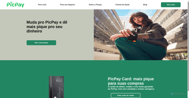 Security scan screenshot of https://clone-picpay.vercel.app/