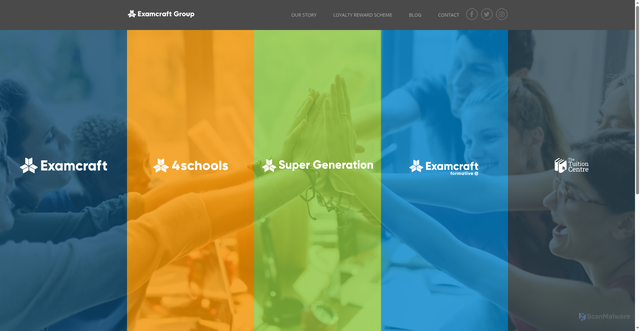 Security scan screenshot of https://examcraftgroup.ie