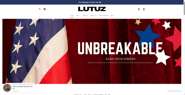 Security scan screenshot of https://lutuz.co