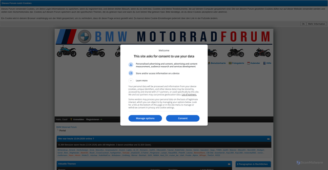 Security scan screenshot of https://r1250r.de