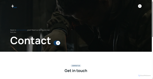 Security scan screenshot of https://gsf-5hq.pages.dev/contact/index.html?category=stainless