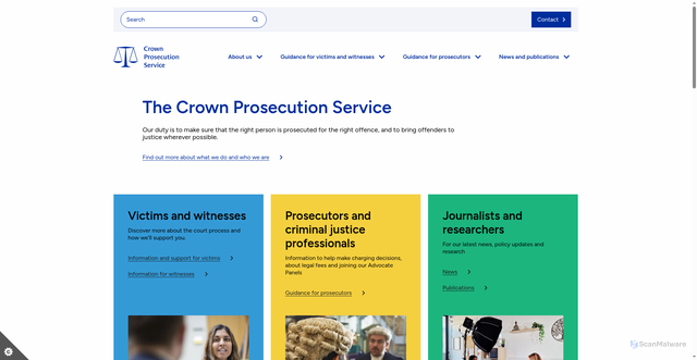 Security scan screenshot of https://www.cps.gov.uk/