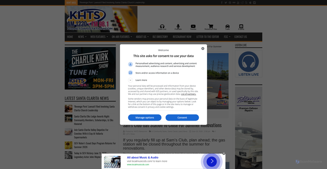Security scan screenshot of https://www.hometownstation.com/santa-clarita-news/community-news/sams-club-gas-station-to-close-for-summer-renovations-597520
