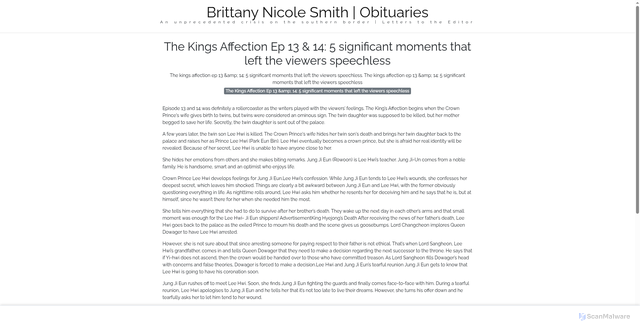 Security scan screenshot of https://ddsgrowthsitus-851j992sno.edgeone.app/10176-the-kings-affection-ep-13-14-5-significant-moments-that-left-the-viewers-speechless.html