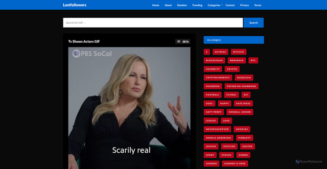 Security scan screenshot of https://lucentoasis.com/tv-shows-actors-gif-10/