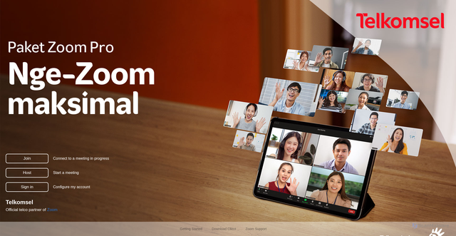 Security scan screenshot of https://telkomsel.zoom.us