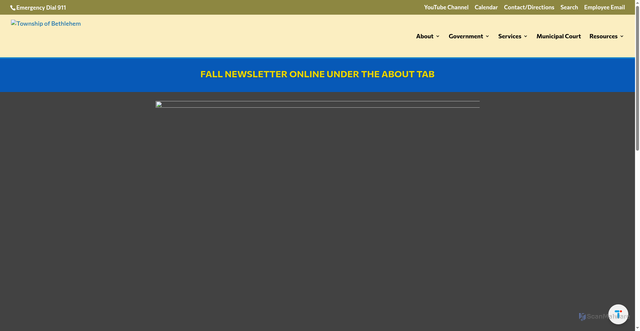 Security scan screenshot of https://bethlehemnj.org/