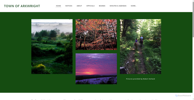 Security scan screenshot of https://www.arkwrightny.gov/